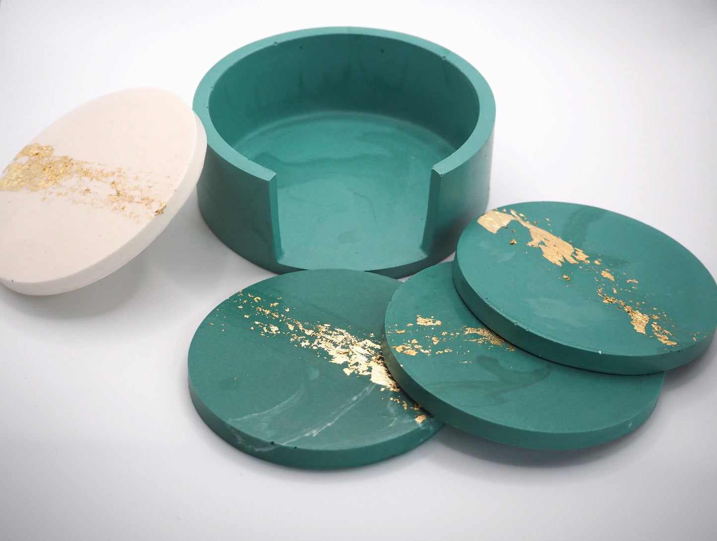 Little Teal Coasters