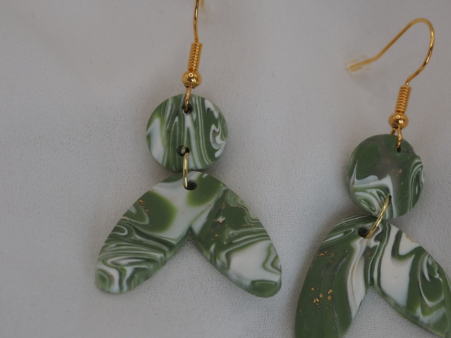 Little green butterfly earrings